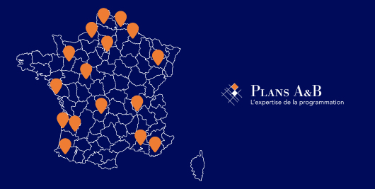 Carte de la France avec les projets de Plans A&B